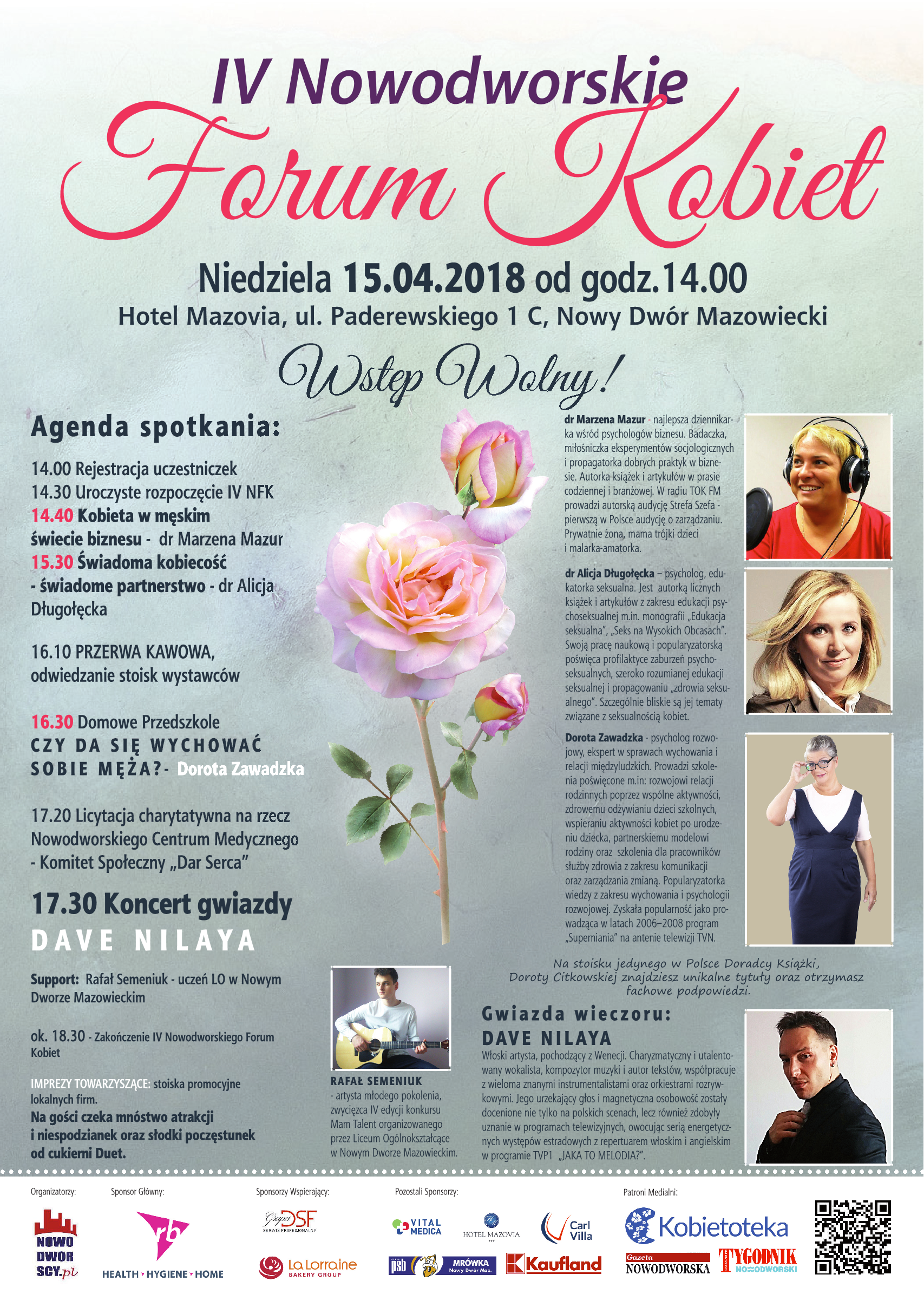 plakat zwiastujący wydarzenie IV Nowodworskie Forum Kobiet