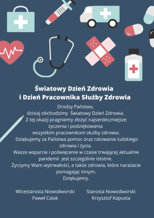 Życzenia z okazji Światowego Dnia Zdrowia