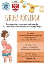 plakat promujący szkołę rodzenia