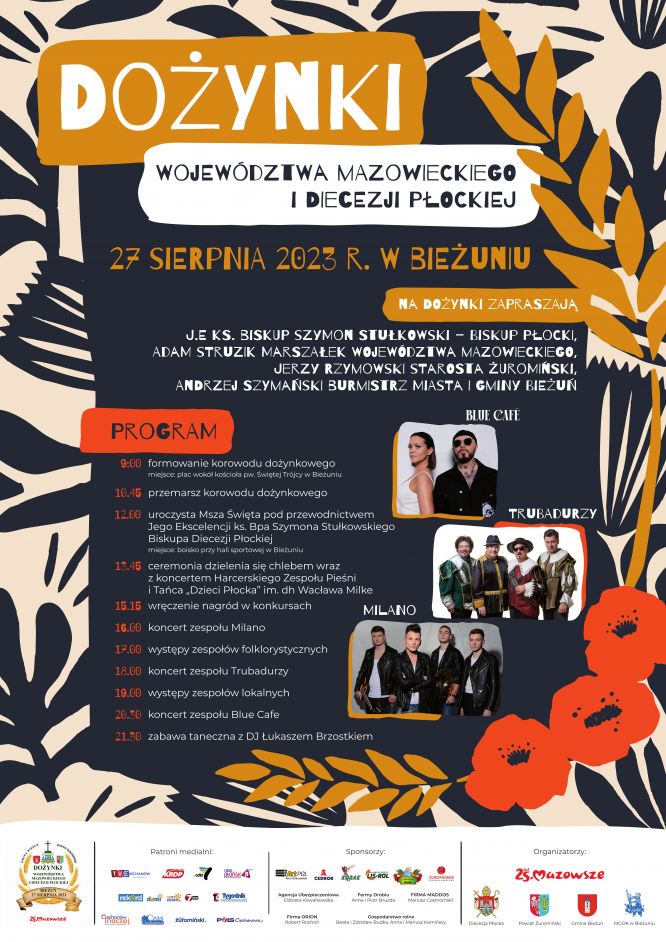 Plakat promujący Dożynki Województwa Mazowieckiego