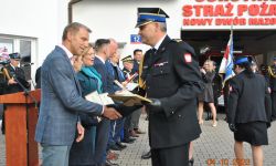 komendant psp składa podziękowanie gościom