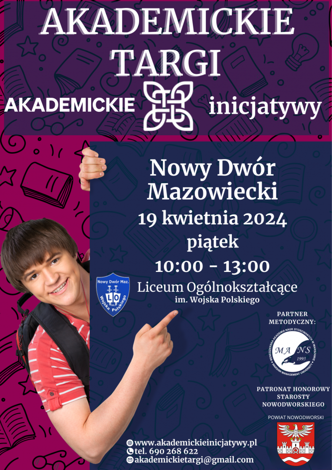 plakat promujący wydarzenie Akademickie Targi Edukacyjne