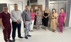 Członkowie Zarządu na wspólnym zdjęciu z dyrektorem NCM