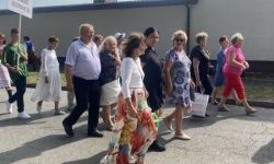 delegacja dożynkowa powiatu