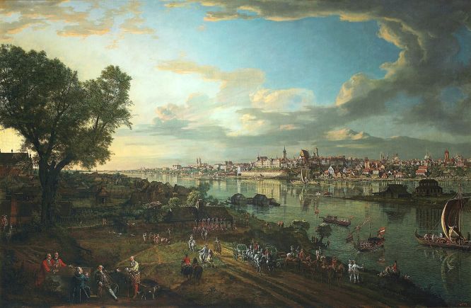 obraz Bernarda Bellotto zwanego Canaletto, Widok Warszawy od strony Pragi, 1770