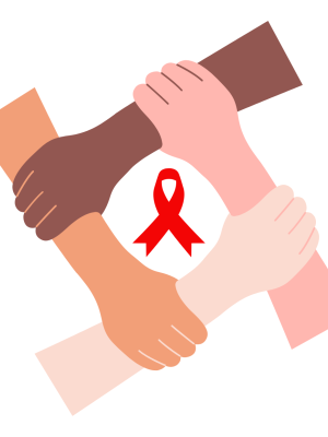 plakat dotyczący wirus hiv/aids