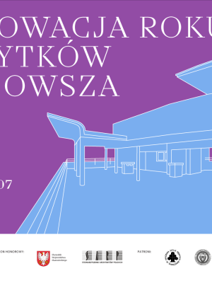 grafika informująca o V edycji konkursu Renowacja Roku Zabytków Mazowsza