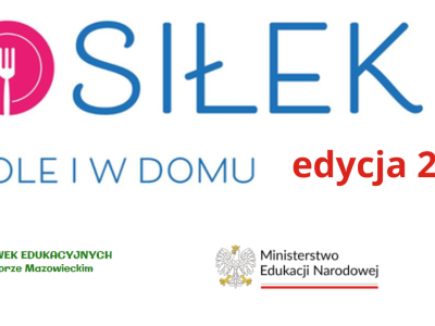 Grafika dotyczą programu "Posiłek w szkole i w domu"