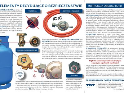 plakat informujący o kampanii bezpieczna butla bezpieczny dom