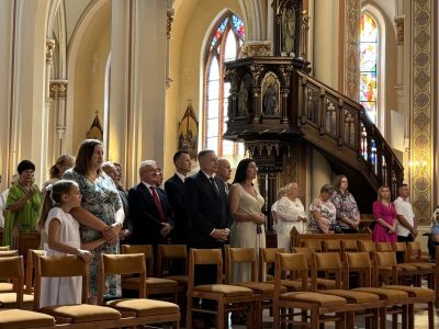 Msza Święta w kościele św. Wojciecha w Nasielsku