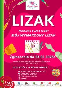Plakat informujący o konkursie plastycznym "Mój wymarzony lizak"