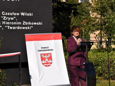 Pani Adrianna Garnik podczas przemowy
