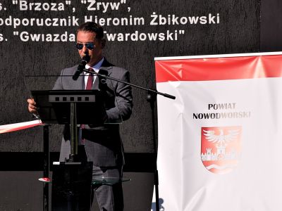 Wiceprzewodniczący Rady Powiatu przemawia