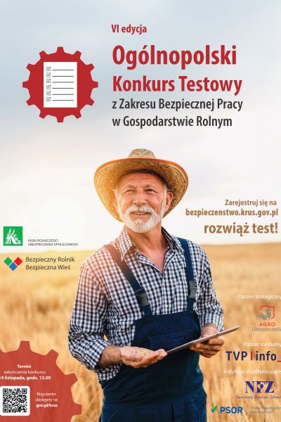 plakat promujący konkurs KRUS