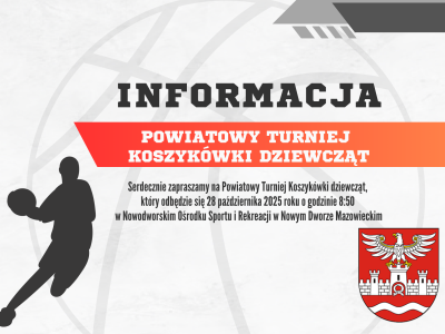 informacja o turnieju koszykówki dziewcząt