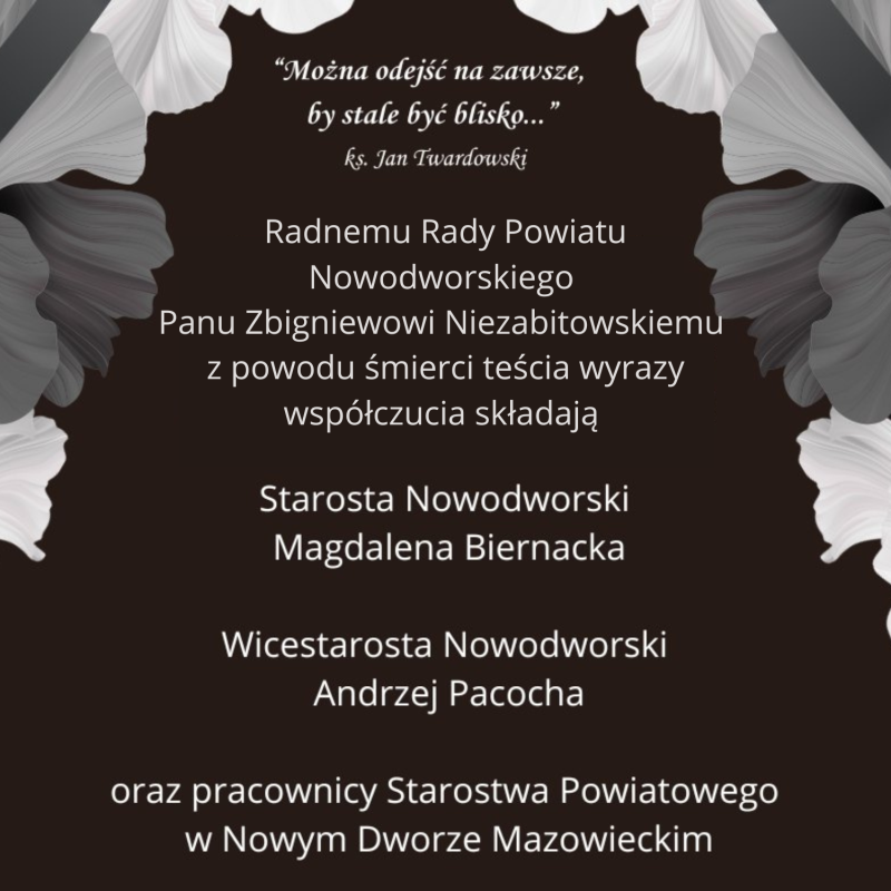 Grafika z kondolencjami