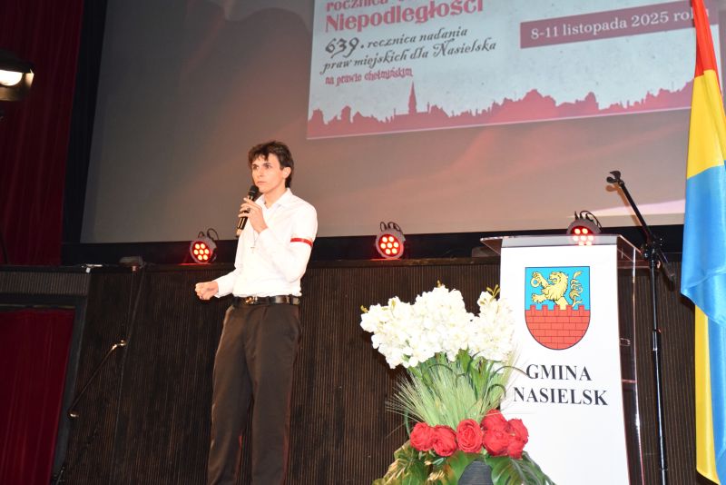 Występ laureata konkursu pn. "Polska Poezja Patriotyczna"