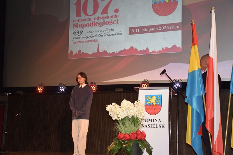 Występ laureata konkursu pn. "Polska Poezja Patriotyczna"