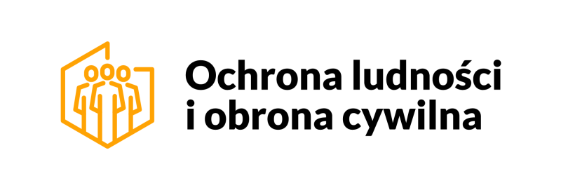 Grafika informująca o szkoleniu "Ochrona ludności i obrona cywilna"
