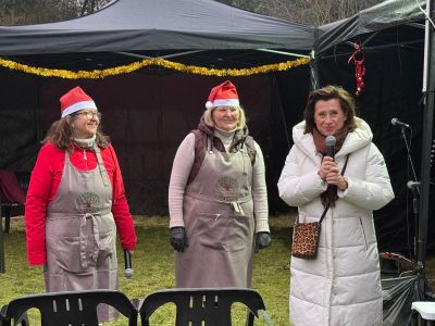 Starosta Nowodworski Magdalena Biernacka w trakcie przemowy