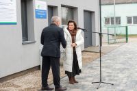 Starosta Nowodworski Magdalena Biernacka wraz z wójtem Leoncina Adamem Krawczakiem