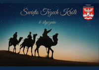 Grafika informująca o 6 stycznia - Święto Trzech Króli