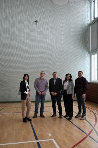 Przedstawiciele Starostwa Powiatowego z wizytą w Zespole Szkół Zawodowych w Nasielsku