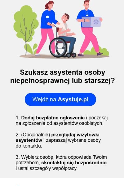 ulotka informująca asystuje.pl