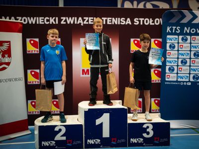 zawodnicy na podium