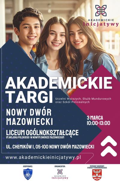 plakat promujący wydarzenie - Akademickie Targi Uczelni Wyższych