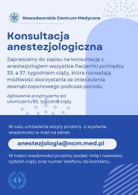 Grafika informująca o konsultacji anestezjologicznej