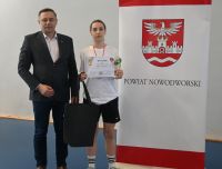 Wicestarosta Nowodworski z uczestniczką turnieju