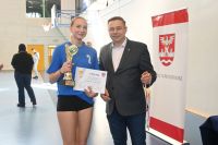 Wicestarosta Nowodworski z uczestniczką turnieju