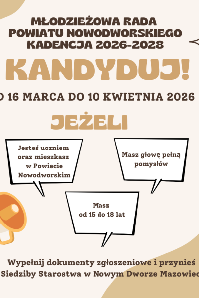 grafika dot. wyborów do młodzieżowej rady powiatu