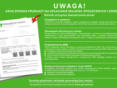 ulotka promocyjna KRUS