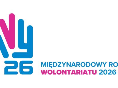 logotyp Międzynarodowego Roku Wolontariatu 2026