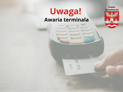 grafika informująca o awarii terminala