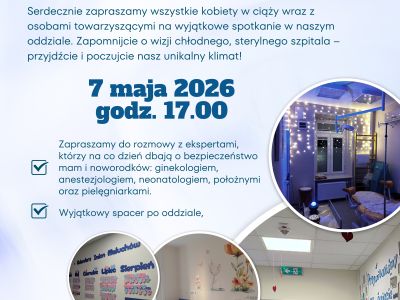 plakat informujący o dniu otwartym