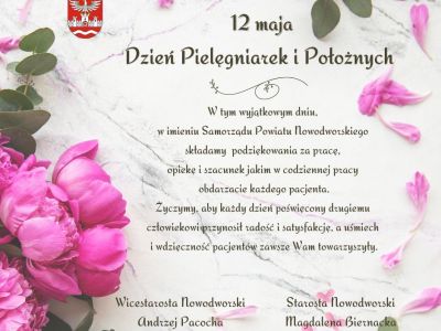 12 maja - dzień pielęgniarek i położnych