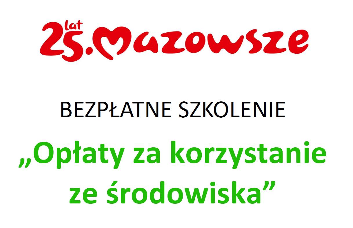 Zaproszenie na szkolenie w Urzędzie Marszałkowskim Województwa Mazowieckiego w Warszawie