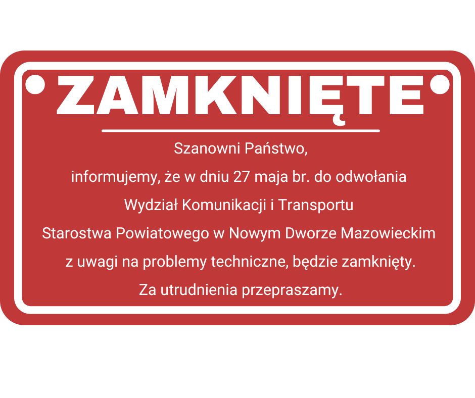 Zamknięty Wydział Komunikacji i Transportu