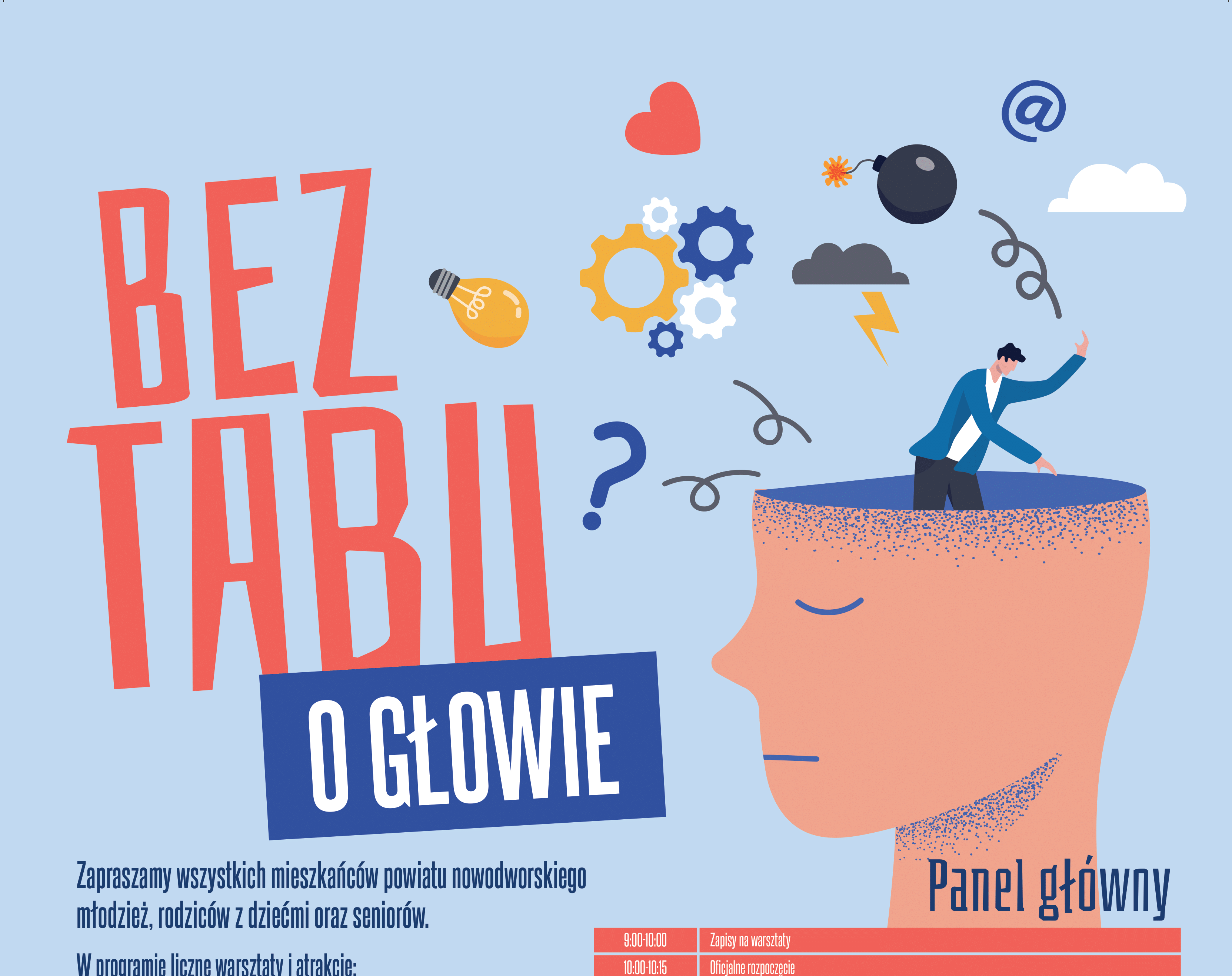 baner informujący o wydarzeniu bez tabu o głowie