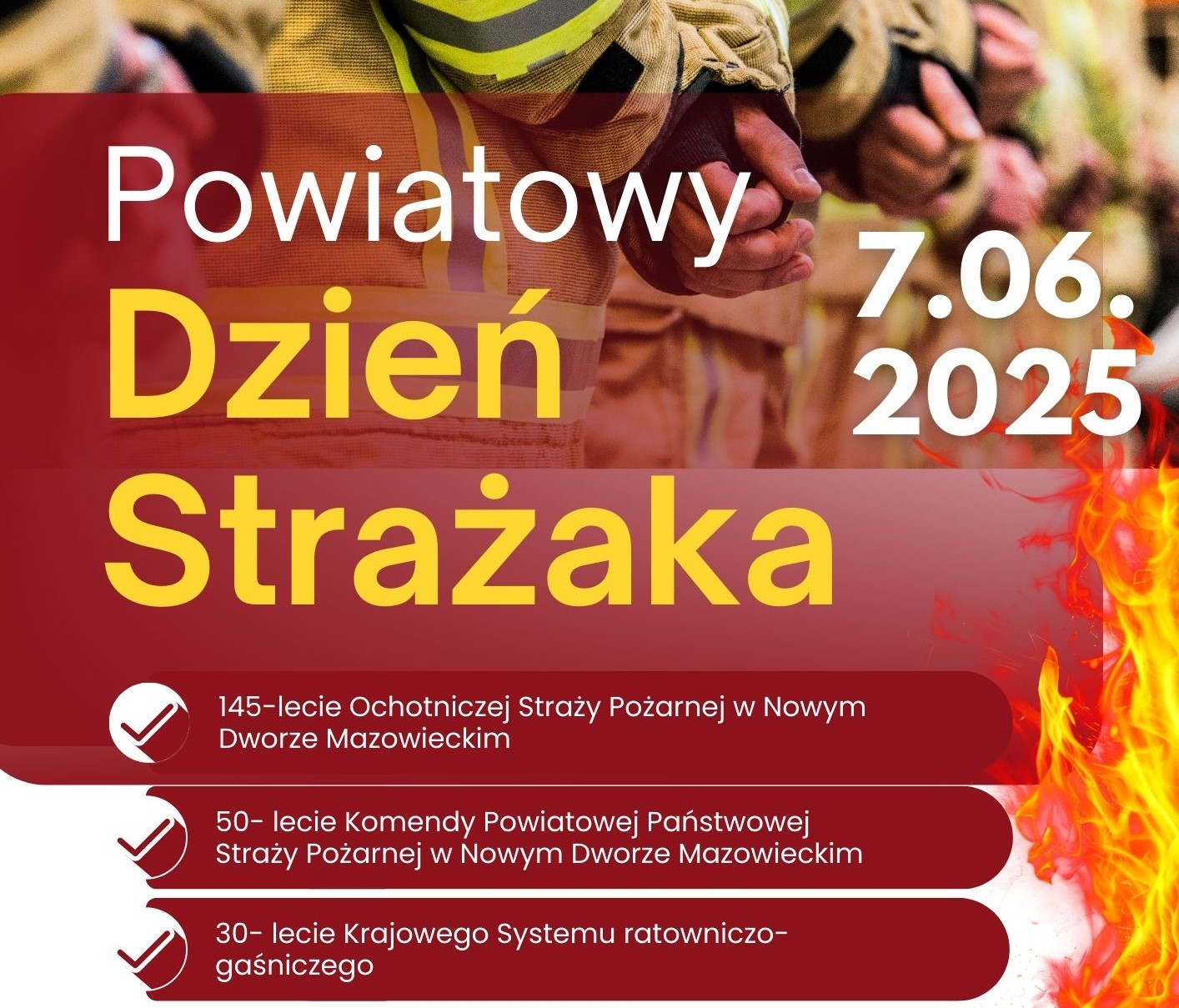 Uroczyste Obchody Powiatowego Dnia Strażaka w Nowym Dworze Mazowieckim