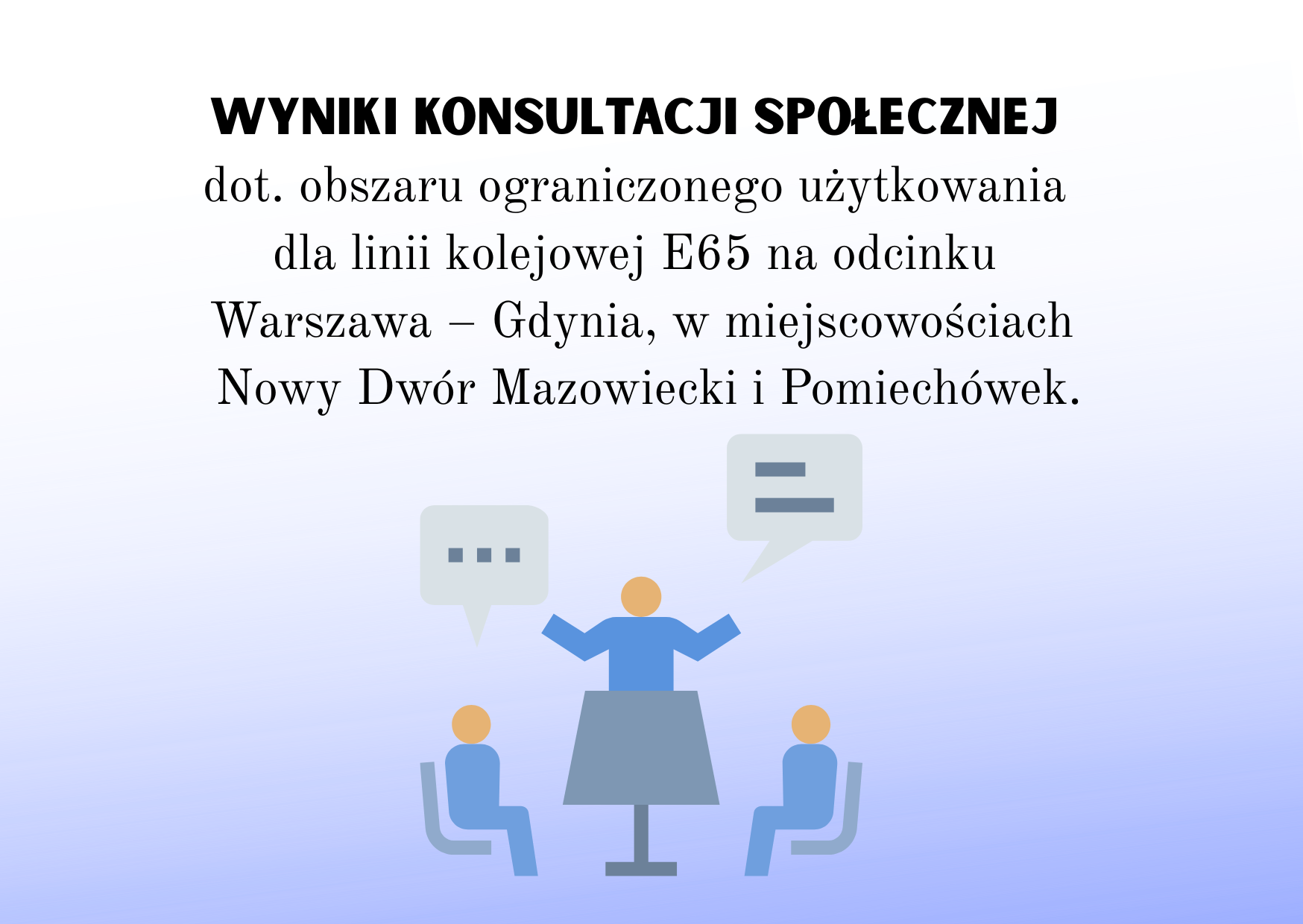 grafika dotycząca informacja o zakończonych konsultacjach społecznych