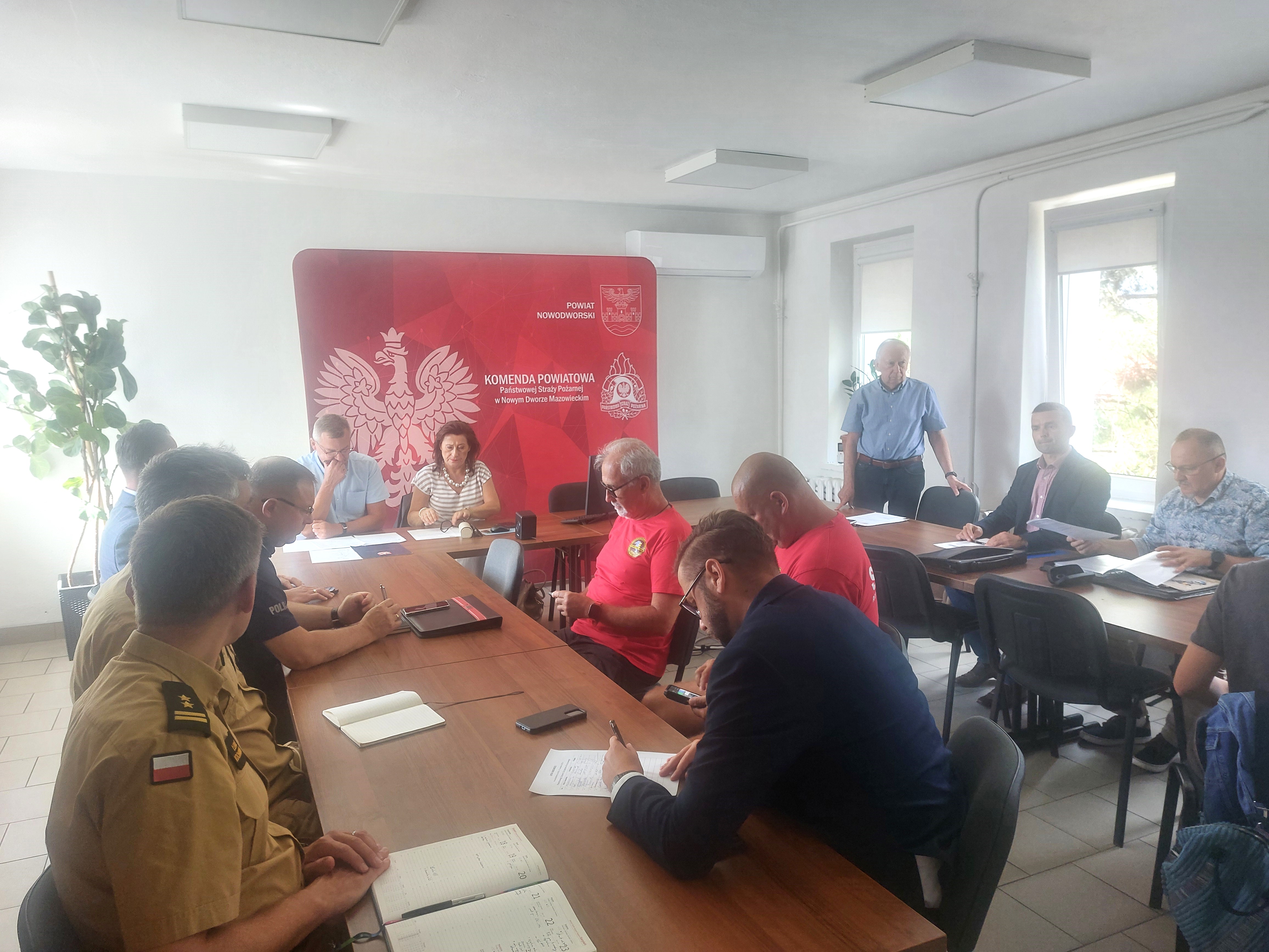 posiedzenie Powiatowego Zespołu Zarządzania Kryzysowego