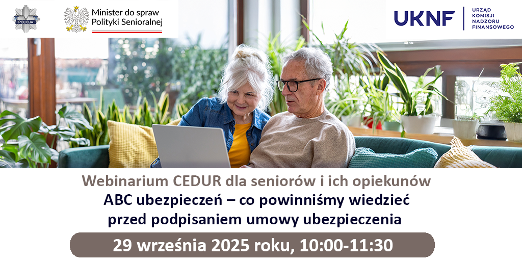 Zaproszenie na bezpłatne webinarium dla seniorów