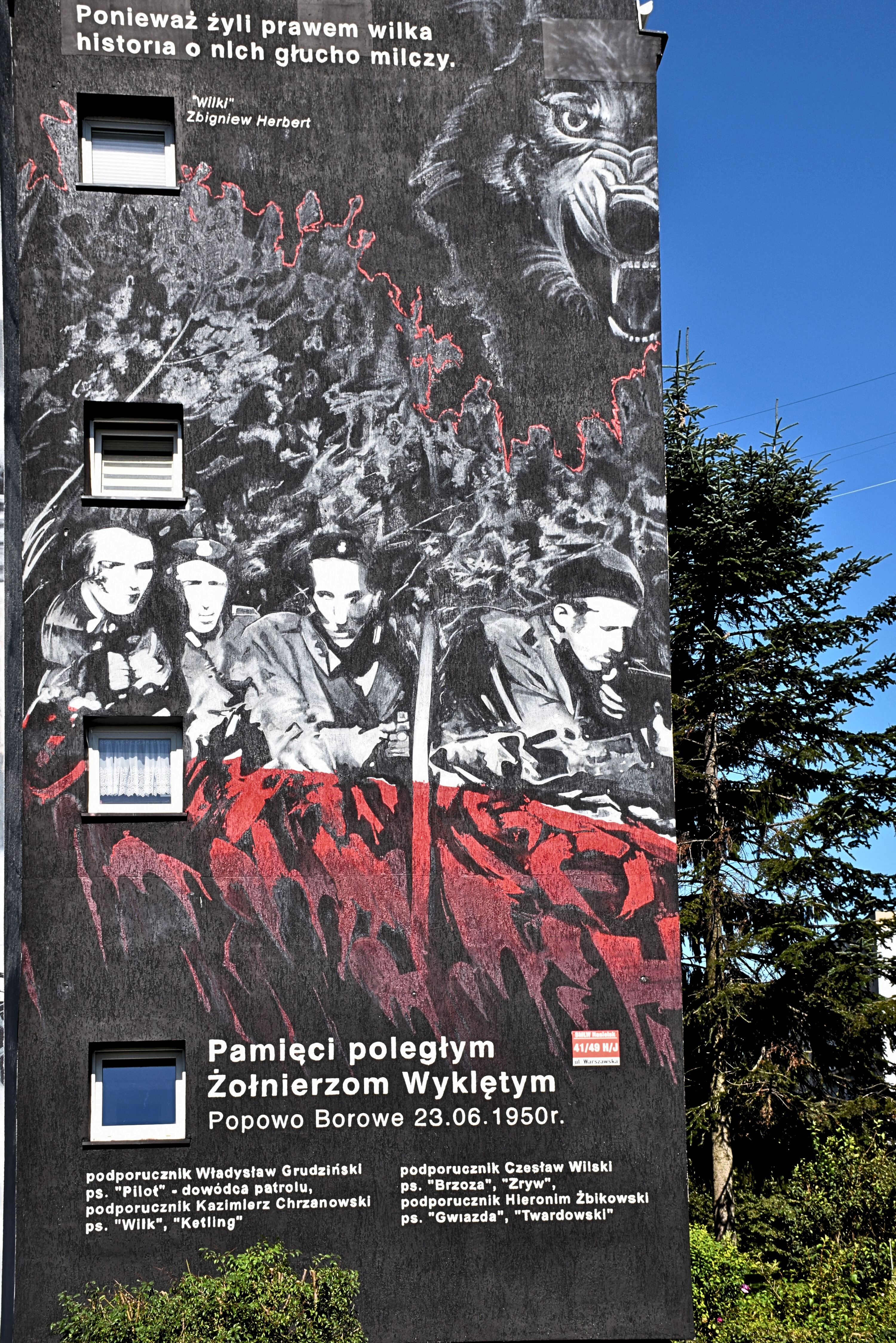 Mural Pamięci poległym Żołnierzom Wyklętym