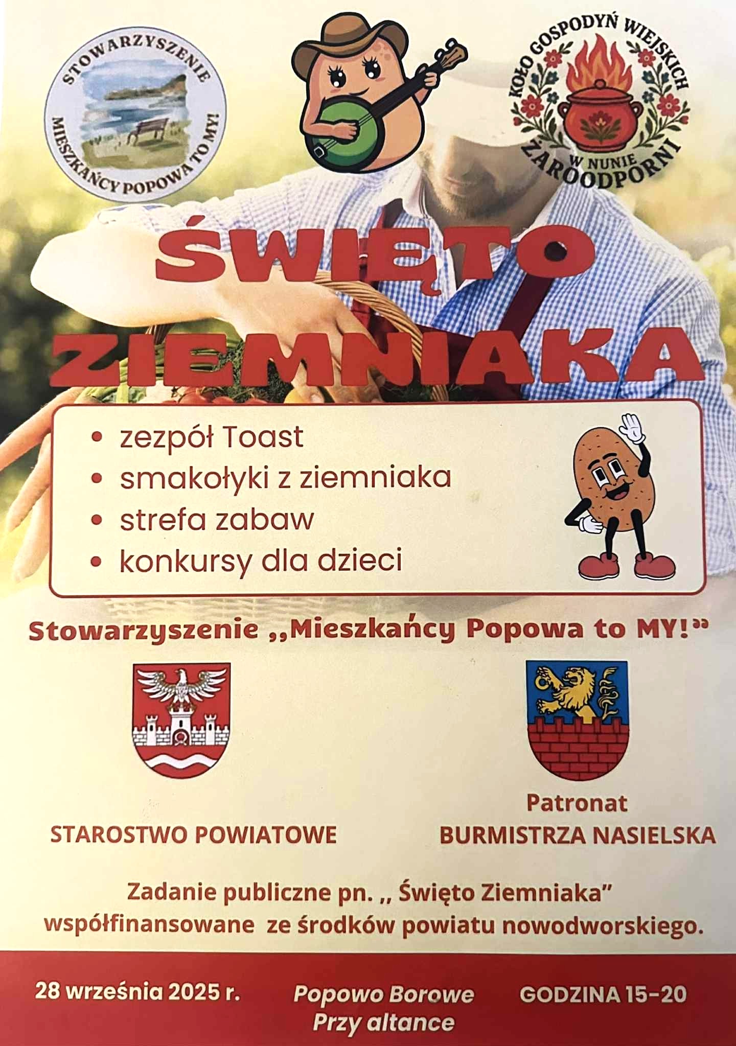 Plakat promujący wydarzenie Święto Ziemniaka