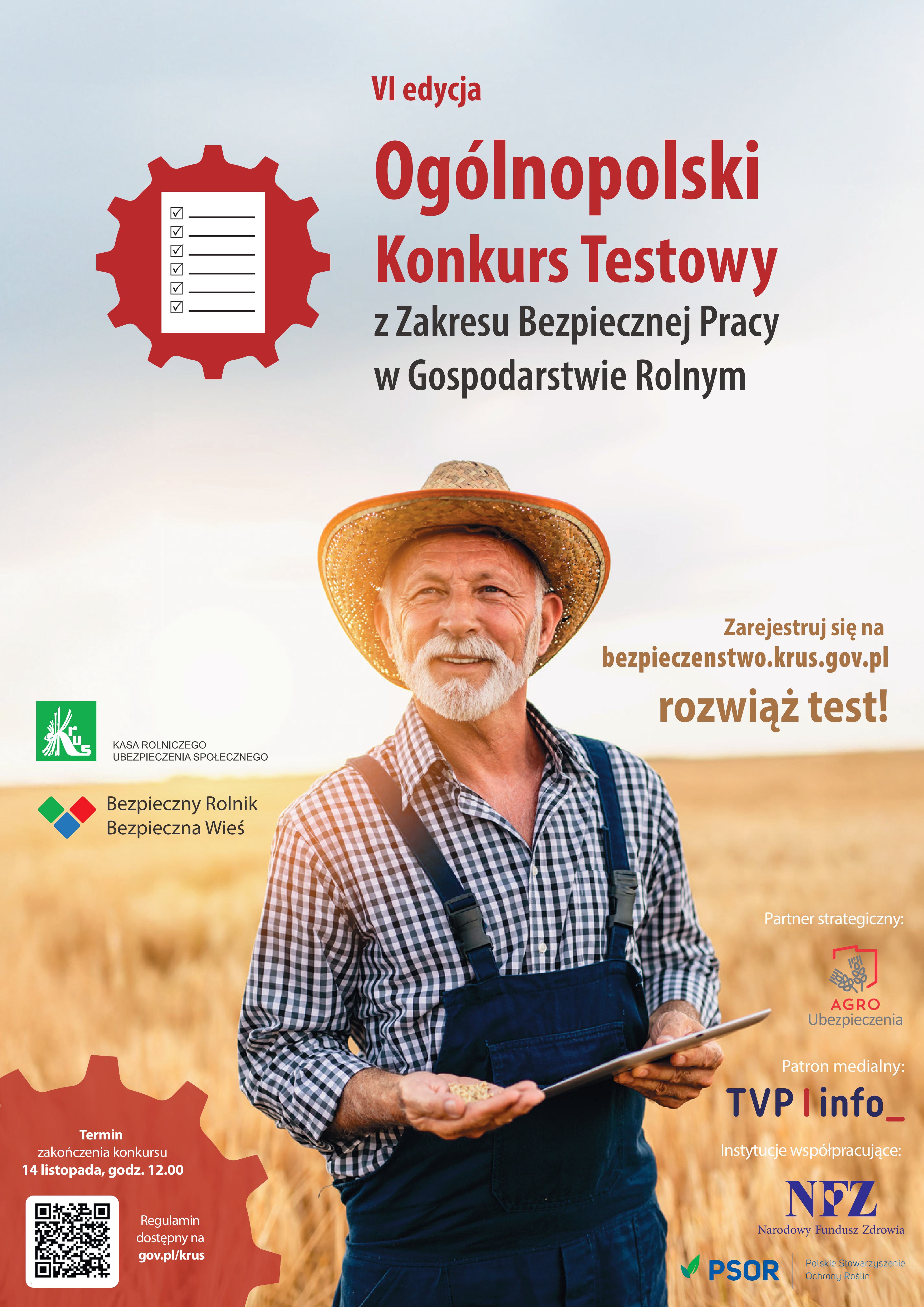 plakat promujący konkurs KRUS