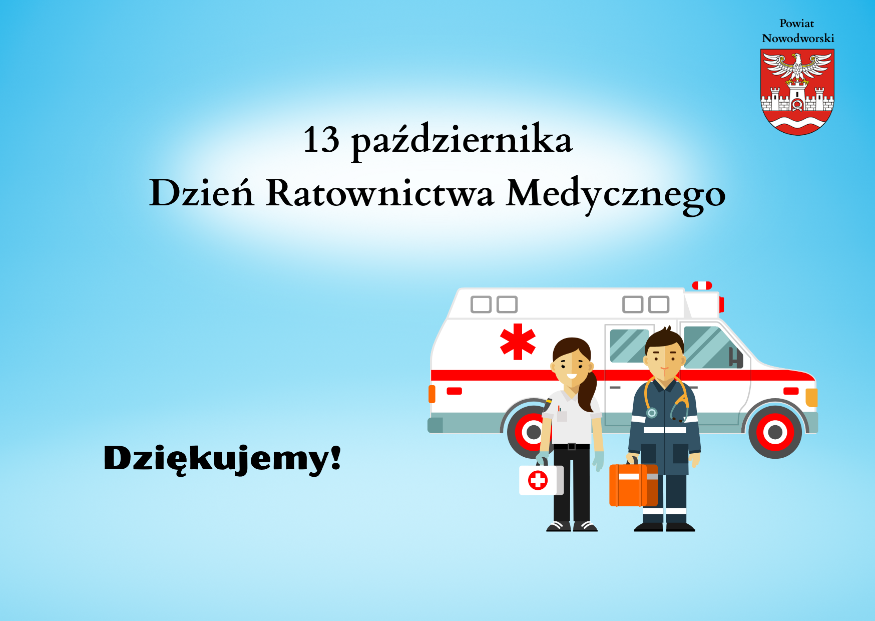 grafika informująca o dniu ratownictwa medycznego